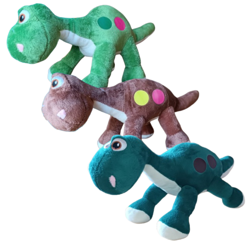 Brinquedo Para Cães de Pelúcia Resistente Dinossauro C/ Som 31Cm