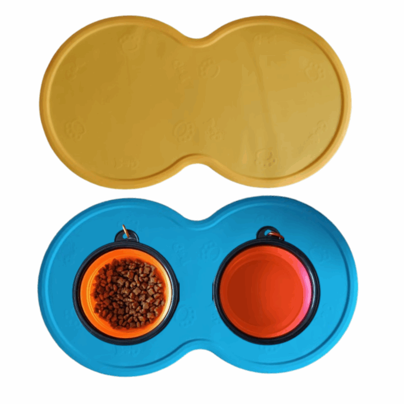 Tapete P/ Cães e gatos - Antiderrapante Silicone 44 X 25Cm