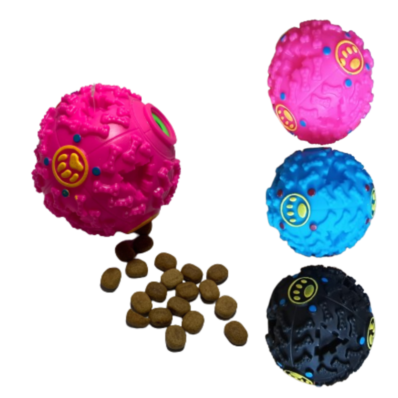 Brinquedo Para Cães Bola Interativa Petisqueira Com Som 7 e 9Cm