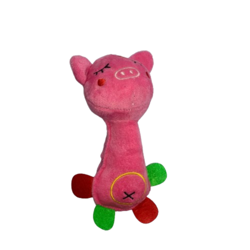 Brinquedo Mordedor P/ Cães e Gatos de Pelúcia Porca