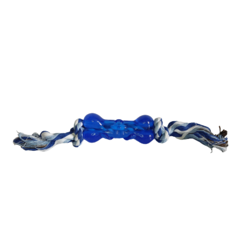 Brinquedo Para Cães, Corda Com Osso Estampa Cachorro 20Cm