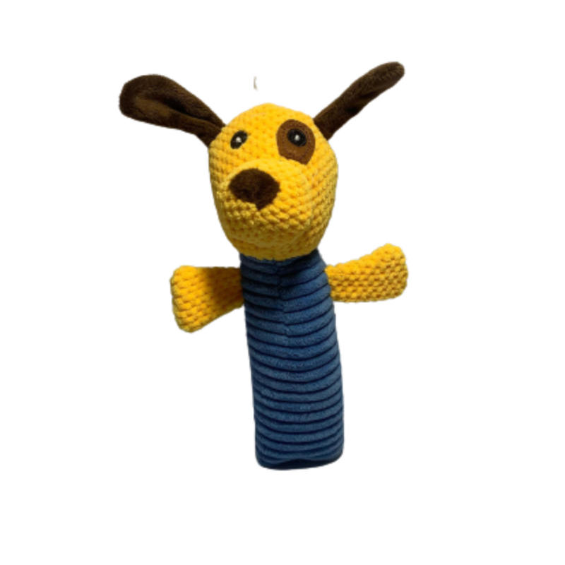 Brinquedo Para Cães de Pelúcia Resistente Cão Com Som 19Cm