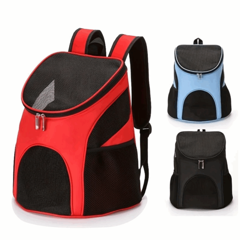 Mochila De Transporte Para Cães e gatos Em Poliéster 31,5Cm X 25Cm X 35Cm