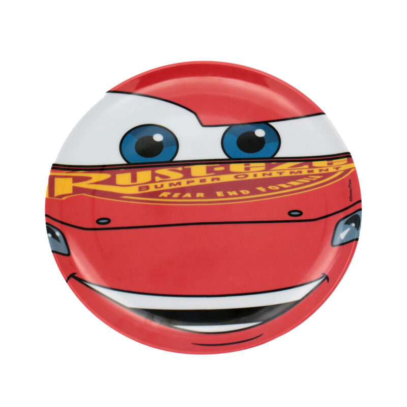 Prato Raso de Melamine Disney Carros 20cm