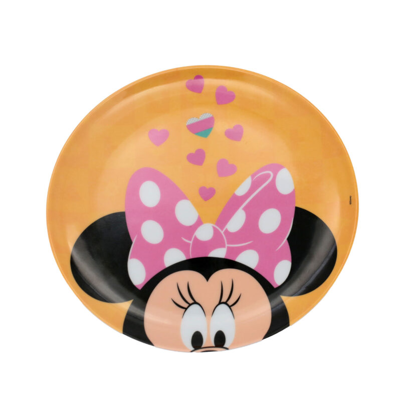 Prato Raso de Melamine Disney Minnie 20cm