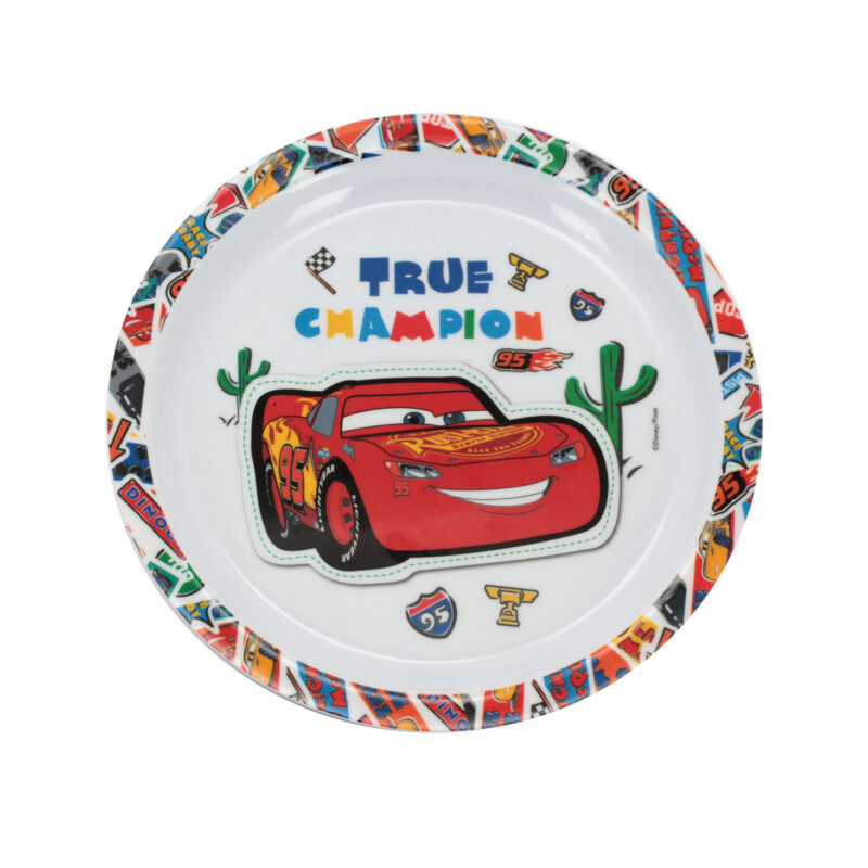 Prato Fundo de Melamine Disney Carros 21cm