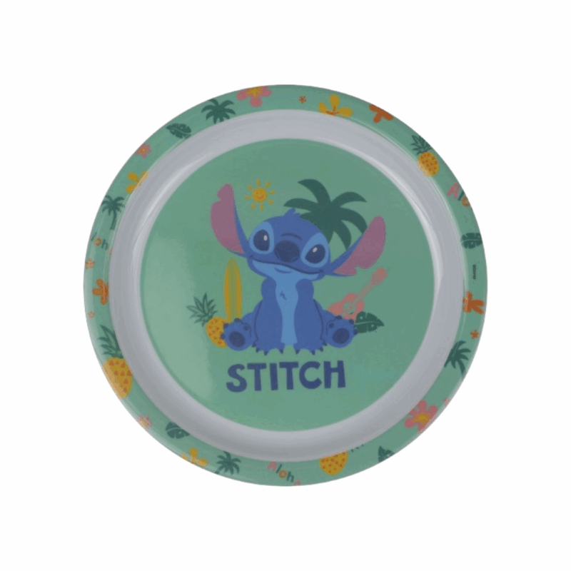 Prato Fundo de Melamine Disney Stitch 21cm